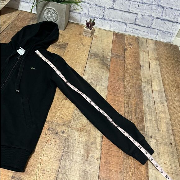 Lacoste lightweight full zip hooded jacket size 38 small - Picture 8 of 9